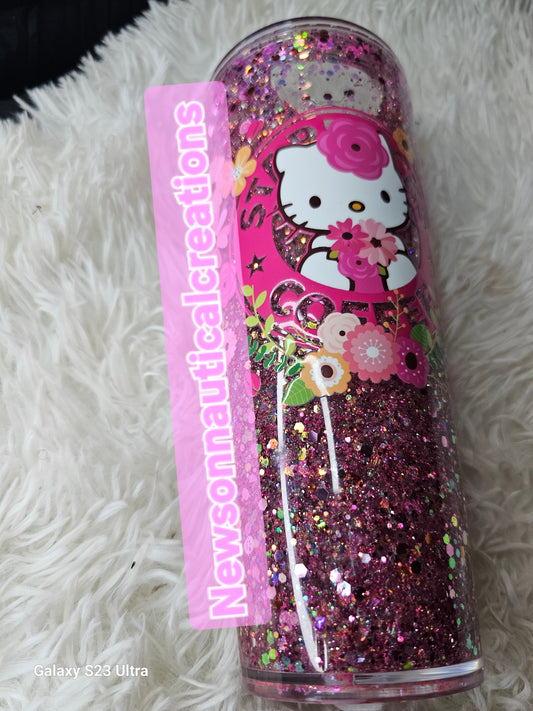 RTS HK Snowglobe 24oz Acrylic Tumbler